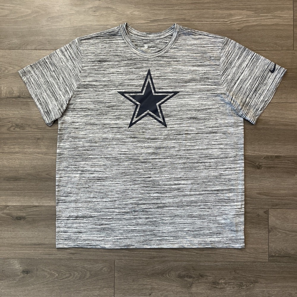 The Nike Tee On Field Apparel Dallas Cowboys Mens 3XL Gray Heather